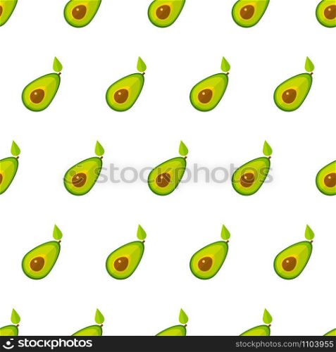 Summer vegetable seamless pattern. Retro style background ornament with geometric order avocado vegetables in bright green colors. Vector illustration for healthy diet decor or season menu template.. Green avocado geometric vegetable seamless pattern