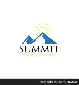 Summit logo design template vector isolated illustration