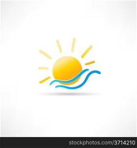 Sun and Sea Icon