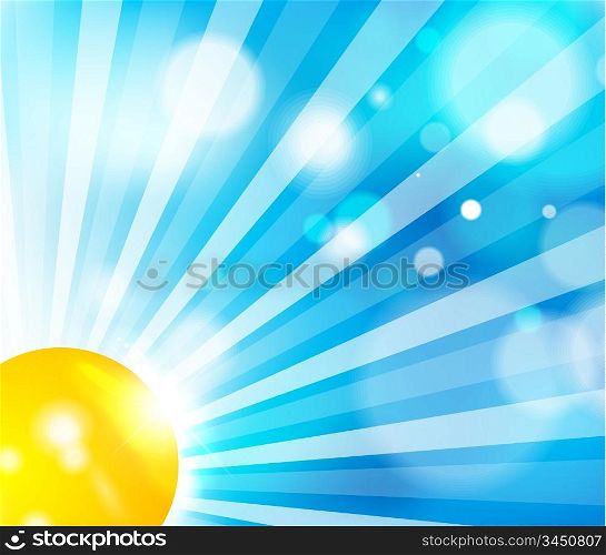 Sun and sky background