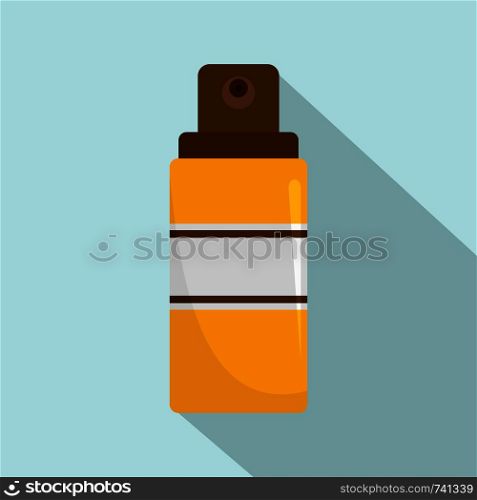 Sun aqua spray icon. Flat illustration of sun aqua spray vector icon for web design. Sun aqua spray icon, flat style