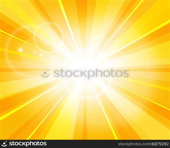 Sun beams pattern. Sun beams pattern. Summer day bright light hot yellow vector illustration or power energy sunshine background