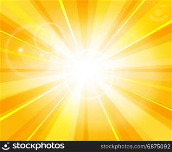 Sun beams pattern. Sun beams pattern. Summer day bright light hot yellow vector illustration or power energy sunshine background