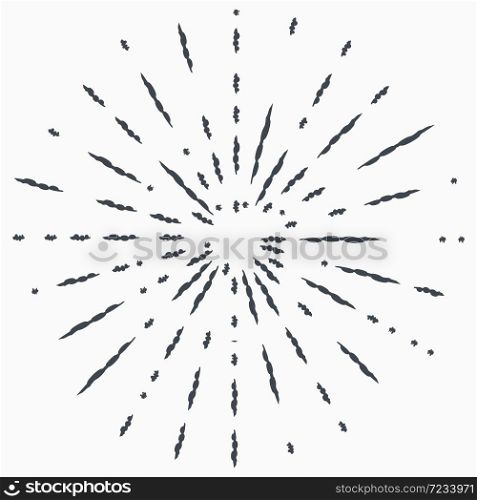 Sun burst, star burst sunshine. Abstract explosion, speed motion lines from the middle, radiating sharp. Sun burst, star burst sunshine. Radiating from the center of thin beams, lines