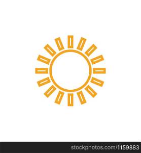Sun clip art design vector isolated illustration. Sun clip art design vector isolated