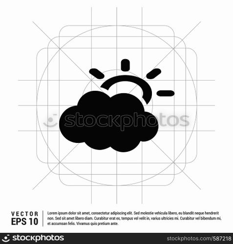Sun Cloud Icon