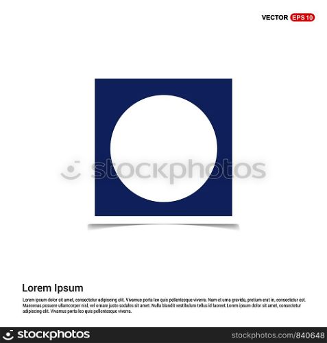 Sun Cloud Icon - Blue photo Frame