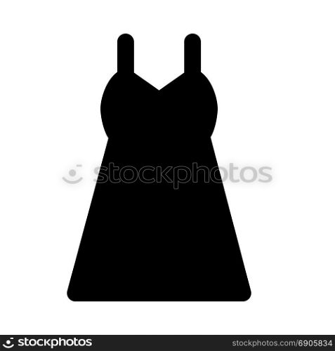 sun dress, icon on isolated background