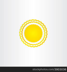 sun energy vector wave design element