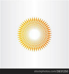 sun halftone vector background design circle