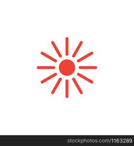 Sun hot icon graphic design template illustration