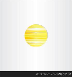 sun icon abstract energy symbol design