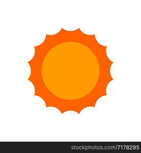 Sun icon. Big yellow Sun. Sun in flat style. Eps10. Sun icon. Big yellow Sun. Sun in flat style