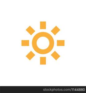 Sun icon design template vector isolated illustration. Sun icon design template vector isolated