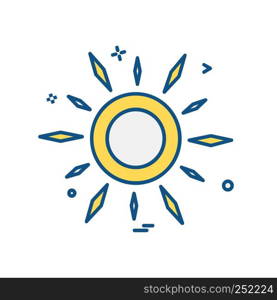 Sun icon design vector