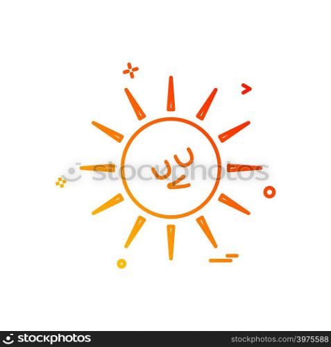 Sun icon design vector