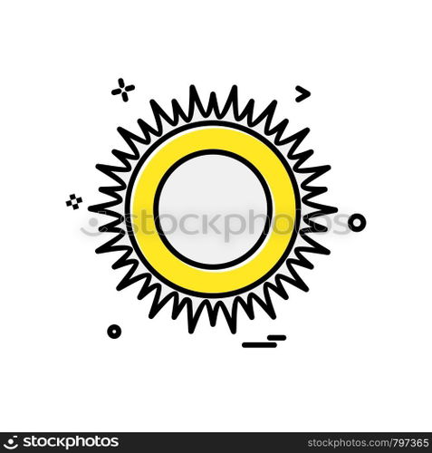 Sun icon design vector