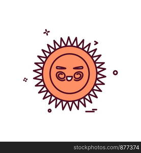 Sun icon design vector