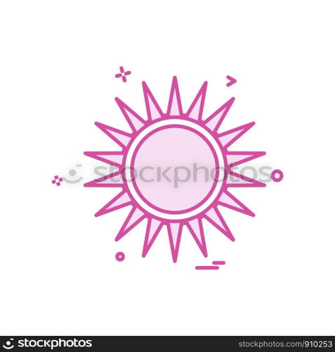 Sun icon design vector