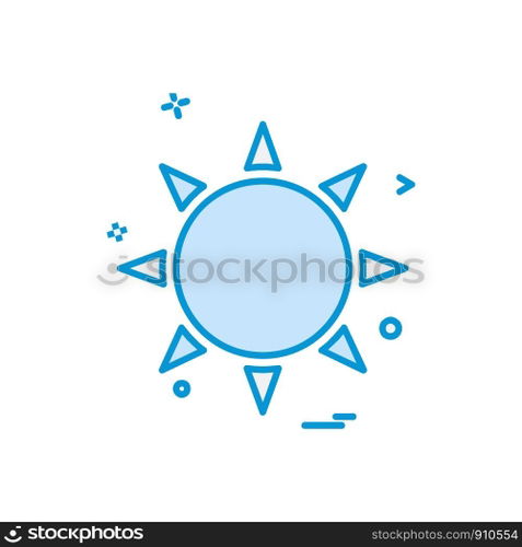 Sun icon design vector