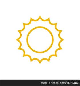 sun icon flat design