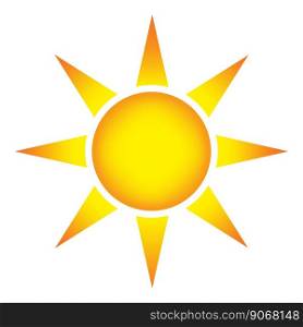 Sun icon in abstract style. Vector illustration. EPS 10.. Sun icon in abstract style. Vector illustration.
