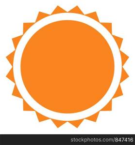 sun icon on white background. flat style. sun icon for your web site design, logo, app, UI. summer symbol. sunlight sign.
