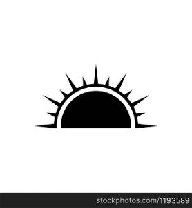 Sun icon trendy