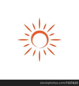 Sun icon Vector Illustration design Logo template