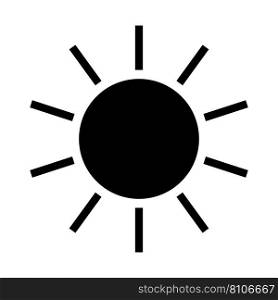 sun icon vector illustration logo design