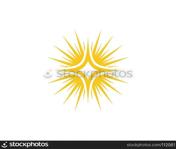 Sun icon Vector illustration Logo Template