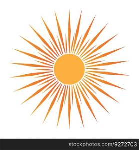 sun icon vector illustration logo template