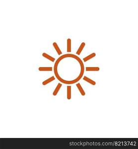 sun icon vector illustration symbol design