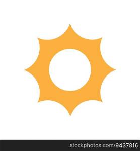 sun icon vector template illustration logo design