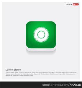 Sun IconGreen Web Button - Free vector icon
