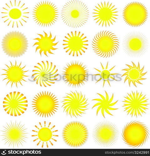 Sun icons