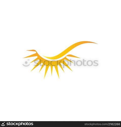 sun illustration logo vector icon template