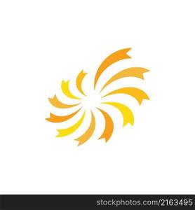 sun illustration logo vector icon template