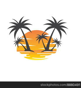 sun illustration logo vector icon template