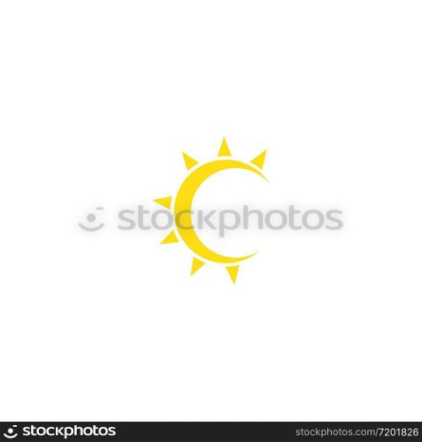 sun illustration logo vector template