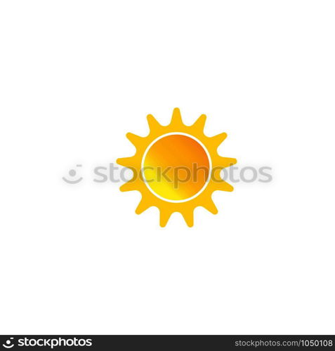 sun ilustration logo vector icon template