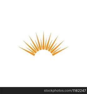 sun ilustration logo vector icon template