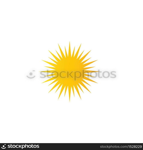 sun ilustration logo vector icon template