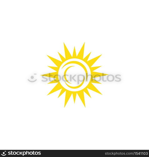 sun ilustration logo vector icon template