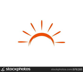 sun ilustration logo vector icon template