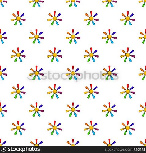 Sun in colours of LGBT pattern. Cartoon illustration of sun in colours of LGBT vector pattern for web. Sun in colours of LGBT pattern, cartoon style