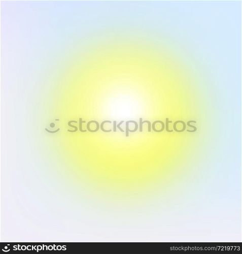 Sun in the sky with the bright effect and glows. Vector bright sunshine.. Sun in the sky with the bright effect and glows. Bright sunshine.