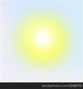 Sun in the sky with the bright effect and glows. Vector bright sunshine.. Sun in the sky with the bright effect and glows. Bright sunshine.