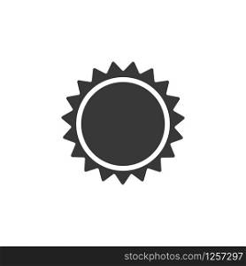 Sun. Isolated icon. Weather glyph vector illustration