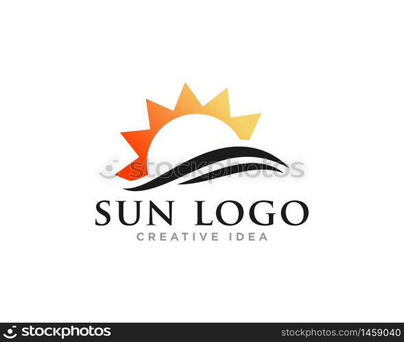 Sun Logo Icon Design Vector